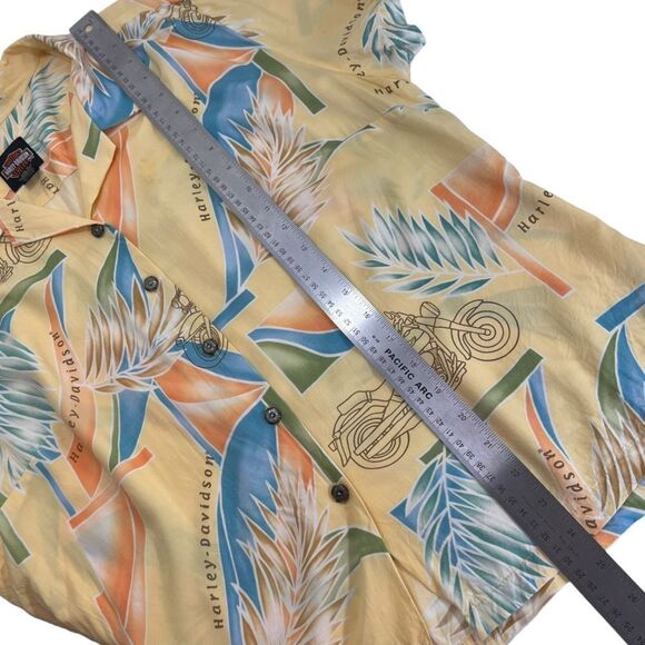 Vintage Harley Davidson | Tori Richard Collab Tropical Hawaiian Shirt - Picture 11 of 12